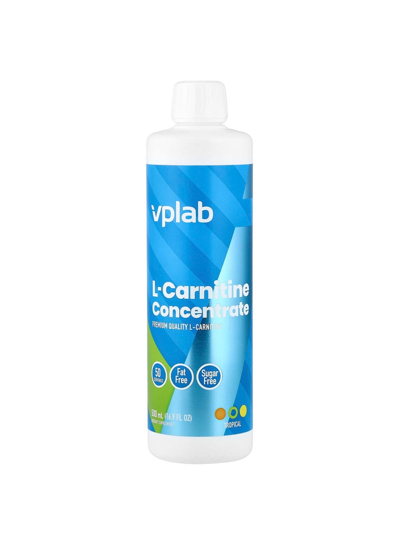 L-Carnitine Concentrate, Tropical, 16.9 fl oz (500 ml)